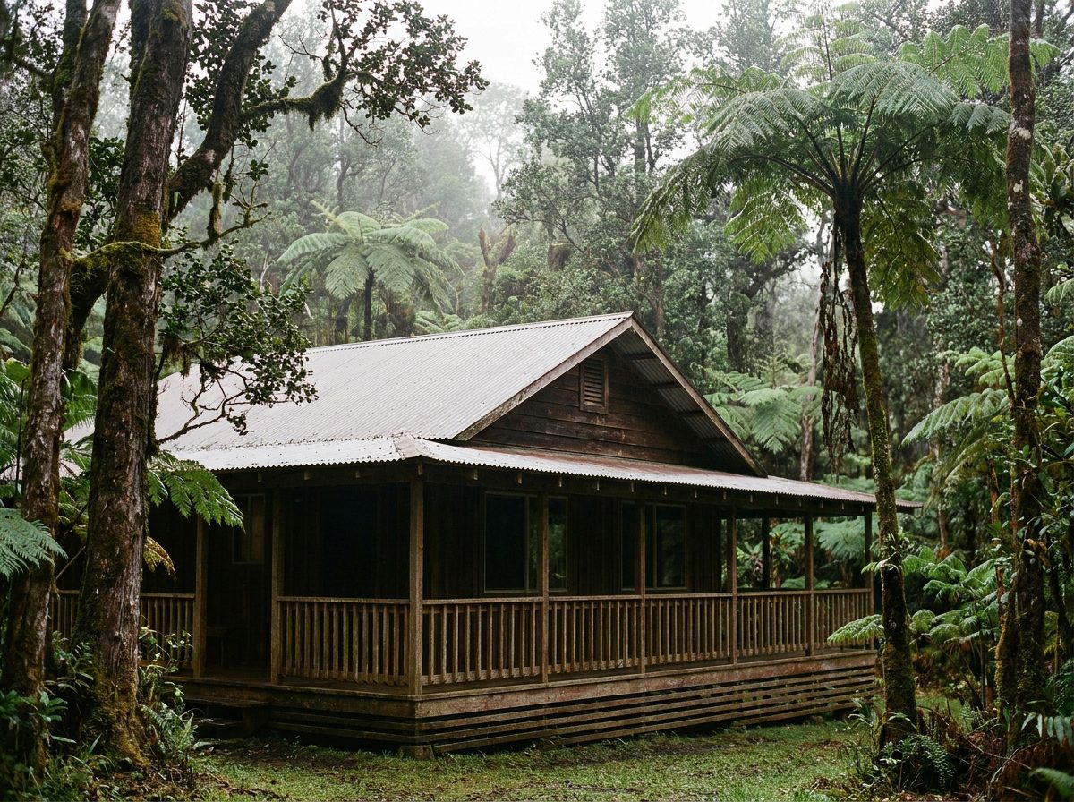 Rainforest cabin near Volcano on the Big Island