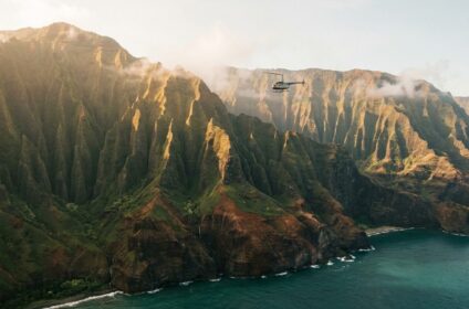 Helicopter tour over the Na Pali Coast, Kauai